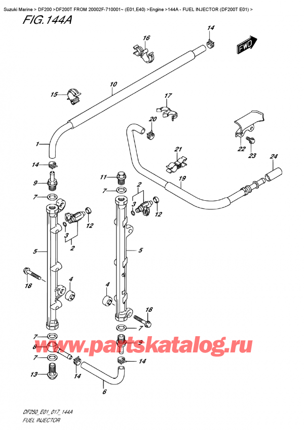   ,   , Suzuki DF200T X FROM 20002F-710001~ (E01) ,   (Df200T E01)