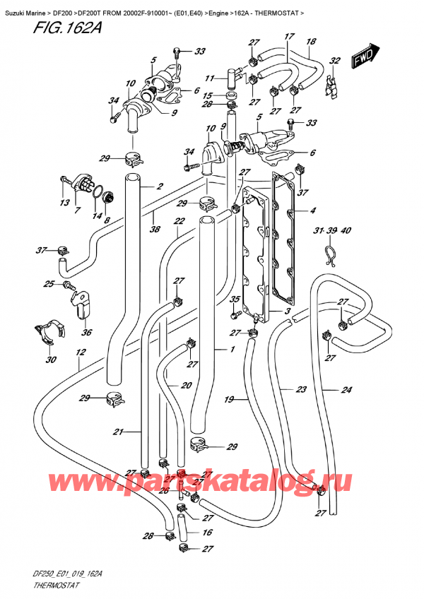   ,  , Suzuki DF200T X FROM 20002F-910001~ (E01)  2019 , 