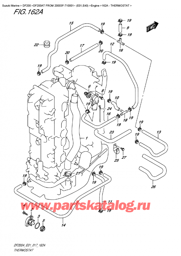  ,    , SUZUKI DF200A TL/TX  FROM 20003F-710001~ (E01)  ,  / Thermostat