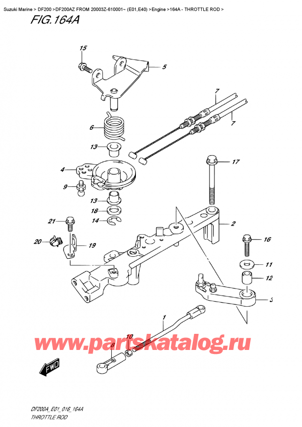 ,   , Suzuki DF200 AZL / AZX FROM 20003Z-610001~ (E01),  