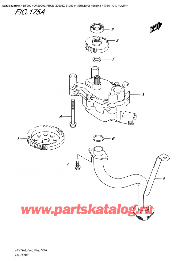 ,    , Suzuki DF200A ZL / ZX FROM 20003Z-810001~ (E01)  2018 ,   / Oil  Pump