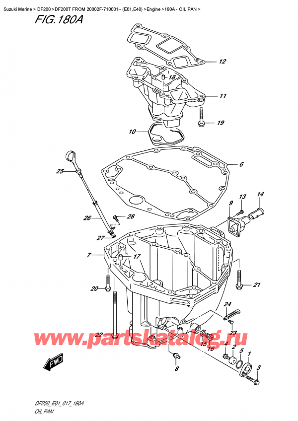  , , Suzuki DF200T X FROM 20002F-710001~ (E01) ,  