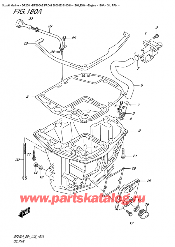  ,  , Suzuki DF200A ZL / ZX FROM 20003Z-510001~ (E01), Oil  Pan