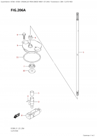 206A - Clutch Rod (206A -  )