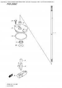 206C  - Clutch  Rod  (Df200Az  E01) (206C -   (Df200Az E01))