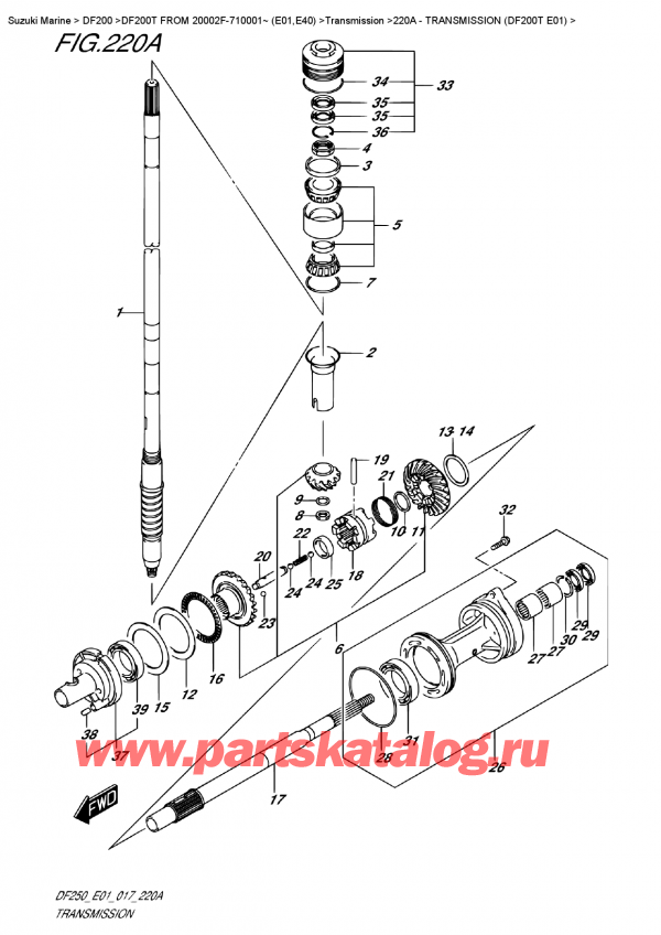  ,   , SUZUKI DF200T X FROM 20002F-710001~ (E01) ,  (Df200T E01)