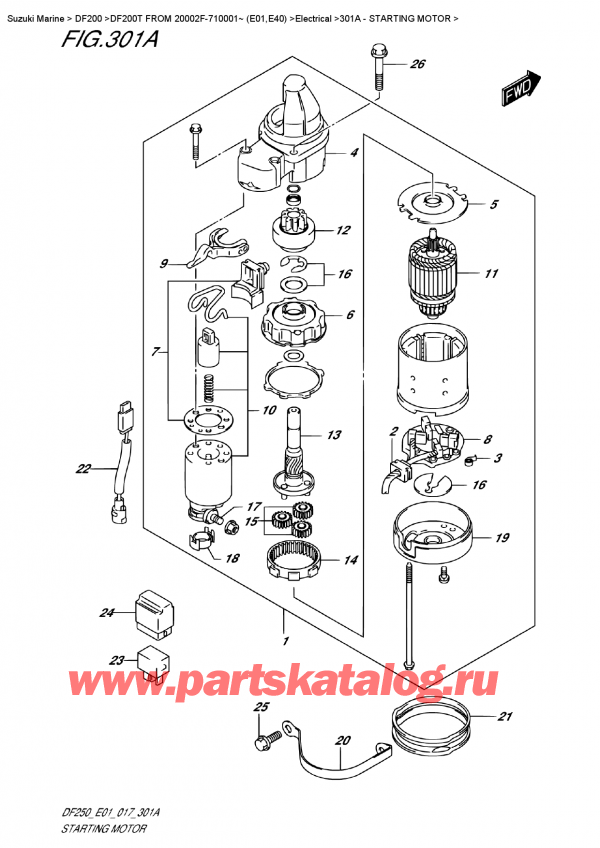  , , Suzuki DF200T X FROM 20002F-710001~ (E01)   2017 ,  