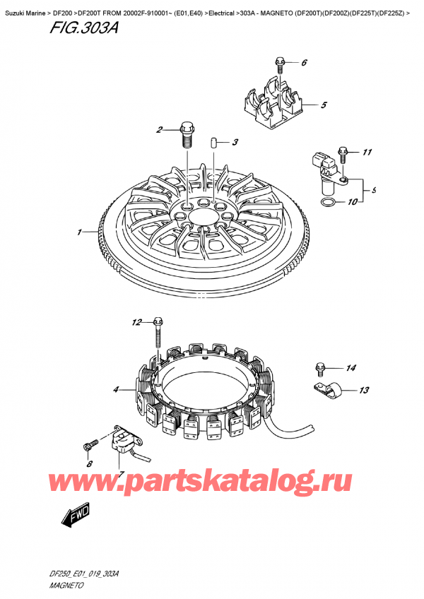  ,   , Suzuki DF200T X FROM 20002F-910001~ (E01)  2019 ,  (Df200T) (Df200Z) (Df225T) (Df225Z)