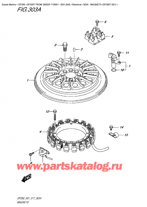  ,   , Suzuki DF200T X FROM 20002F-710001~ (E01) ,  (Df200T E01)