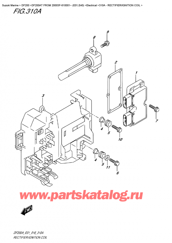  ,    , Suzuki DF200A TL/TX FROM 20003F-610001~ (E01)    2016 ,  /  