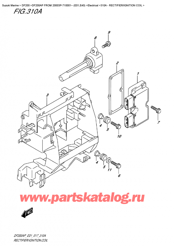  ,    , Suzuki DF200A PL / PX FROM 20003P-710001~ (E01)  , Rectifier/ignition  Coil