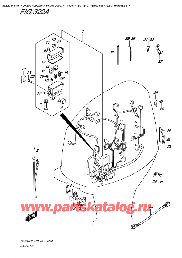 ������ �������������, �� �������� �����, Suzuki DF200A PL / PX FROM 20003P-710001~ (E01)  , ���� ��������