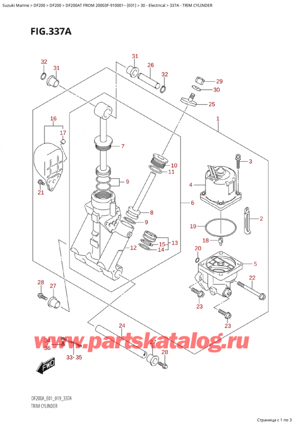 ,   , Suzuki Suzuki DF200A TL / TX FROM 20003F-910001~  (E01 019),  