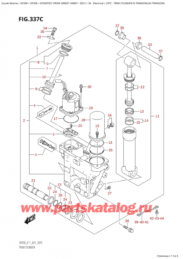 ,    , Suzuki Suzuki DF200TX FROM 20002F-140001~ (E01 021)  2021 ,   (XTransom, XxTransom)