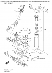 337C  -  Trim  Cylinder  Transom(X,xx)  (Df200T  E01) (337C -   Transom (X, xx) (Df200T E01))