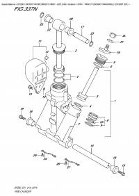 337N  -  Trim  Cylinder  Transom(L)  (Df200T  E01) (337N -   Transom (L) (Df200T E01))