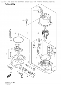 340N  -  Ptt  Motor  Transom(L)  (Df200T  E01) (340N -   Transom (L) (Df200T E01))
