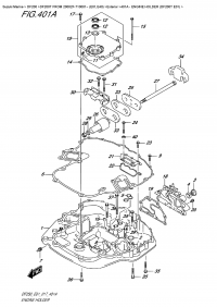 401A  -  Engine Holder (Df200T  E01) (401A -   (Df200T E01))