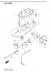 405C  -  Drive Shaft  Housing  (Df200Az  E01) (405C -    (Df200Az E01))