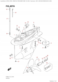 407A - Gear Case  (Df200At:(E01,E11,E40)) (407A -    (Df200At: (E01, E11, E40) ))