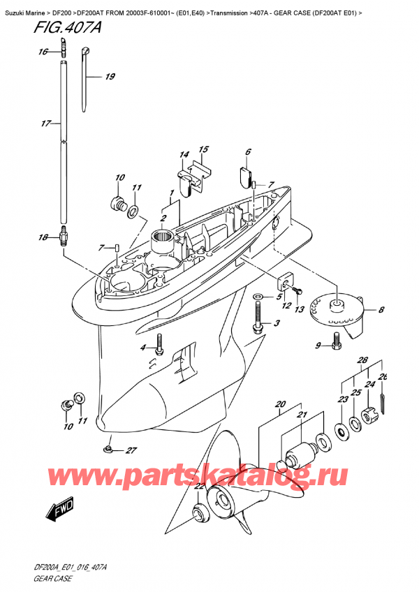  ,   , Suzuki DF200A TL/TX FROM 20003F-610001~ (E01)  ,    (Df200At E01)