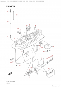 407B - Gear Case (Df200Az) (407B -    (Df200Az))