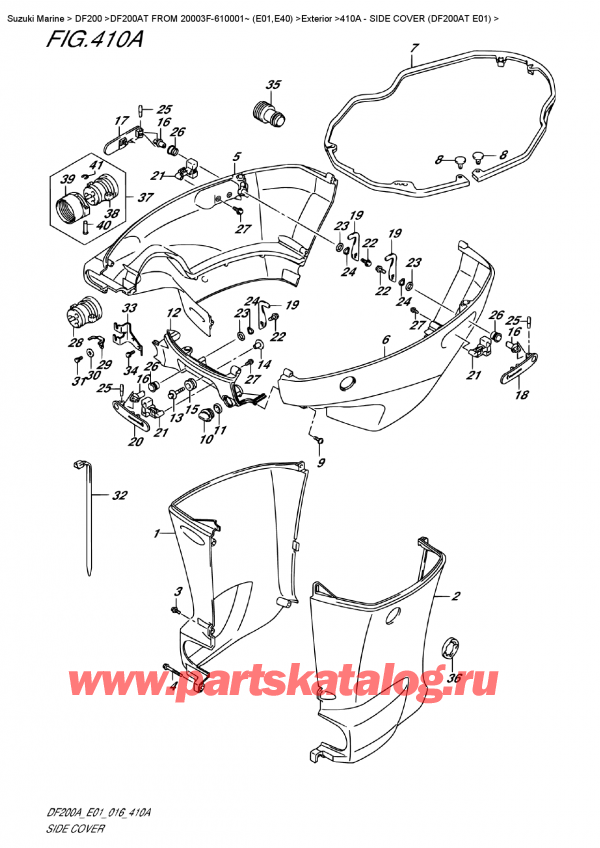  ,   , SUZUKI DF200A TL/TX FROM 20003F-610001~ (E01)  ,   (Df200At E01)