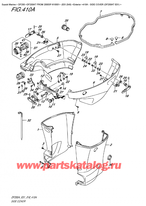  ,   , Suzuki DF200A TL/TX FROM 20003F-610001~ (E01)    2016 ,   (Df200At E01)