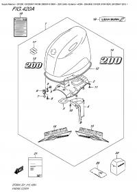 420A  -  Engine Cover  (For  0Ep)  (Df200At  E01) (420A -   () ( 0Ep) (Df200At E01))