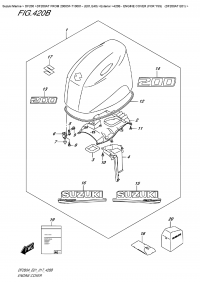 420B  -  Engine Cover  (For  Y5S)  (Df200At E01) (420B -   () (   ) (Df200At E01))