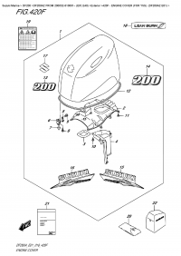 420F  -  Engine Cover  (For  Y5S)  (Df200Az E01) (420F -   () (   ) (Df200Az E01))