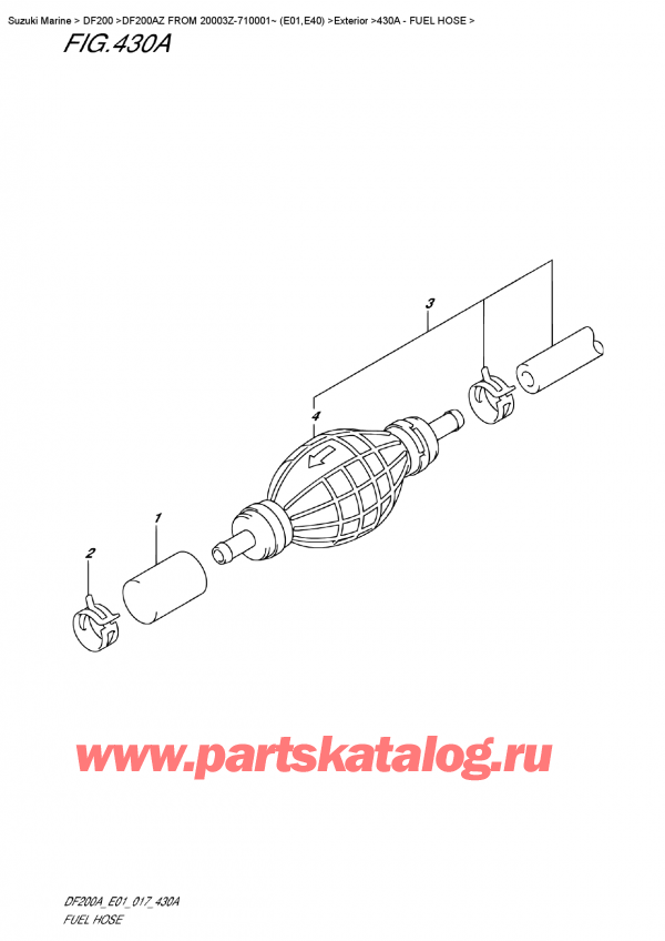  ,   , Suzuki DF200A ZL / ZX FROM 20003Z-710001~ (E01)    2017 ,  
