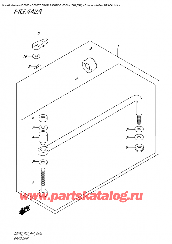 ,  ,  DF200T L / X / XX FROM 20002F-510001~ (E01)   2015 ,  