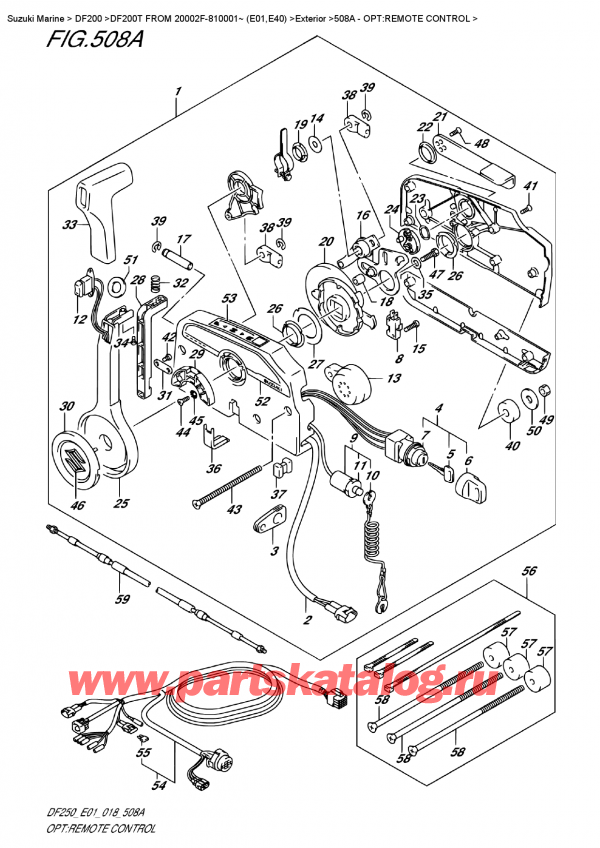  ,   , Suzuki DF200T X FROM 20002F-810001~ (E01) , Opt:remote  Control / :  