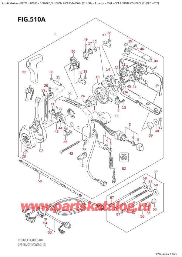  ,   , Suzuki Suzuki DF200A TL / TX FROM 20003F-140001~  (E01 021), :   (2) (See Note)