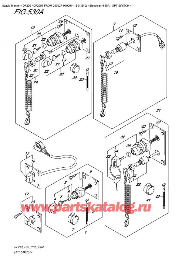 ,   , Suzuki DF200T X FROM 20002F-910001~ (E01), : 