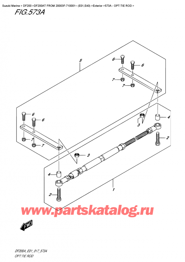  ,   , SUZUKI DF200A TL/TX  FROM 20003F-710001~ (E01)    2017 , : tie 