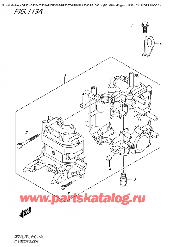   ,   , Suzuki DF20A ES / EL FROM 02002F-510001~ (P01  015)  2015 ,  