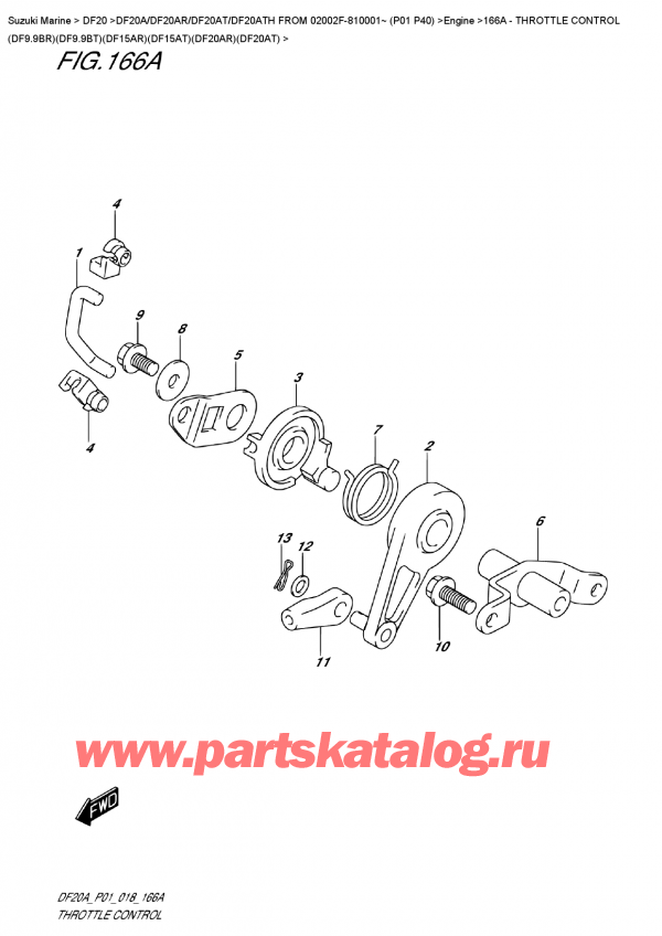 ,   , Suzuki DF20A TS / TL FROM 02002F-810001~ (P01 P40)  2018 ,   (Df9.9Br) (Df9.9Bt) (Df15Ar) (Df15At) (Df20Ar) (Df20At)