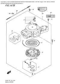 167B -  Recoil  Starter  (Df9.9Bt)(Df9.9Bth)(Df15At)(Df20At)(Df20Ath) (167B -   (Df9.9Bt) (Df9.9Bth) (Df15At) (Df20At) (Df20Ath))
