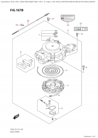 167B - Recoil Starter  (Df9.9Bt,Df9.9Bth,Df15At,Df20At,Df20Ath) (167B -   (Df9.9Bt, Df9.9Bth, Df15At, Df20At, Df20Ath))
