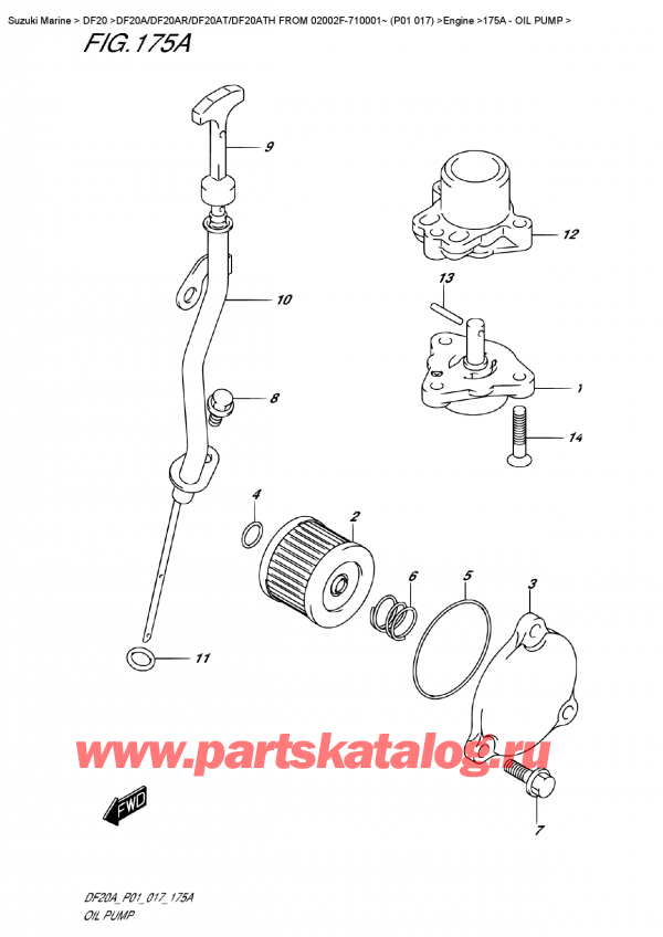  ,    , Suzuki DF20A S/L FROM 02002F-710001~ (P01 017) ,  