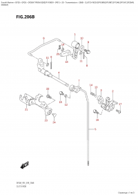 206B  -  Clutch  Rod  (Df9.9Br,Df9.9Bt,Df15Ar,Df15At,Df20Ar, (206B -   (Df9.9Br, Df9.9Bt, Df15Ar, Df15At, Df20Ar,)