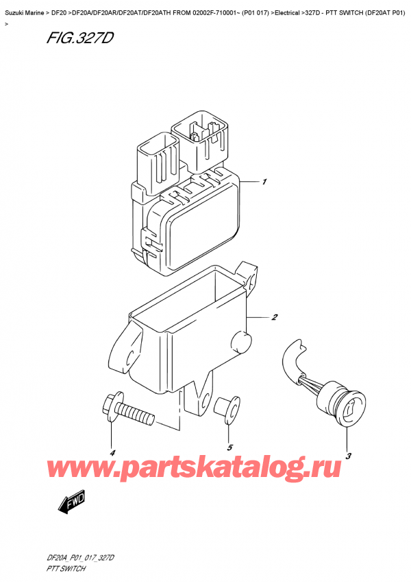  ,    , Suzuki DF20A TL / TS FROM 02002F-710001~ (P01 017)  2017 ,   (Df20At P01)