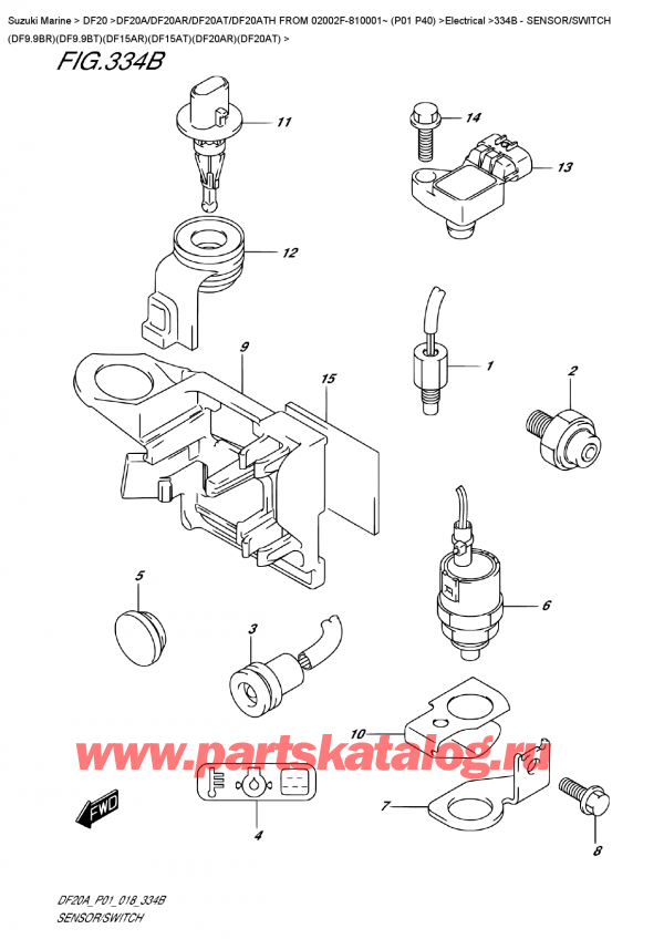   ,   , Suzuki DF20A TS / TL FROM 02002F-810001~ (P01 P40),    (Df9.9Br) (Df9.9Bt) (Df15Ar) (Df15At) (Df20Ar) (Df20At) - Sensor/switch  (Df9.9Br)(Df9.9Bt)(Df15Ar)(Df15At)(Df20Ar)(Df20At)
