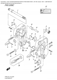 335C  -  Clamp  Bracket  (Df9.9Bt)(Df9.9Bth)(Df15At)(Df20At)(Df20Ath) (335C -   (Df9.9Bt) (Df9.9Bth) (Df15At) (Df20At) (Df20Ath))