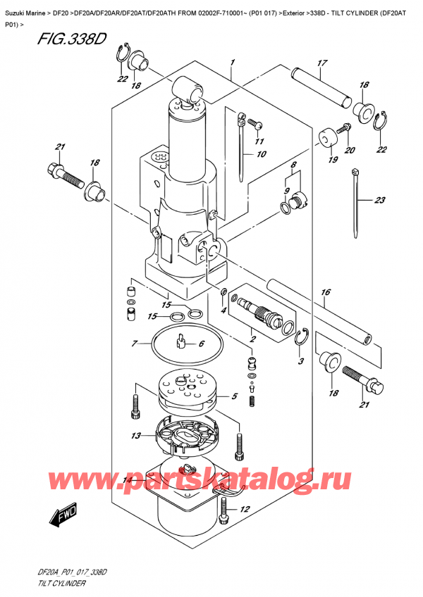  ,   , SUZUKI DF20A TL / TS FROM 02002F-710001~ (P01 017)  2017 ,   (Df20At P01)