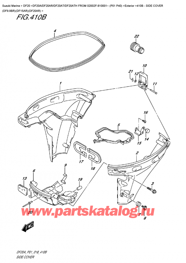  ,    , Suzuki DF20A RS / RL FROM 02002F-810001~ (P01 P40),   (Df9.9Br) (Df15Ar) (Df20Ar)