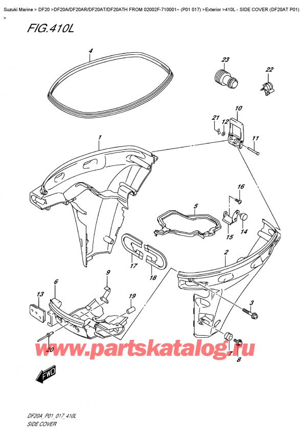  ,    , Suzuki DF20A TL / TS FROM 02002F-710001~ (P01 017),   (Df20At P01)