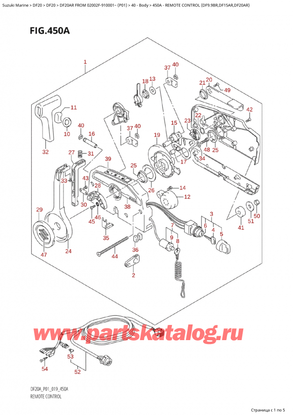  ,  , Suzuki Suzuki DF20A RS / RL  FROM 02002F-910001~  (P01 019)  2019 ,   (Df9.9Br, Df15Ar, Df20Ar)